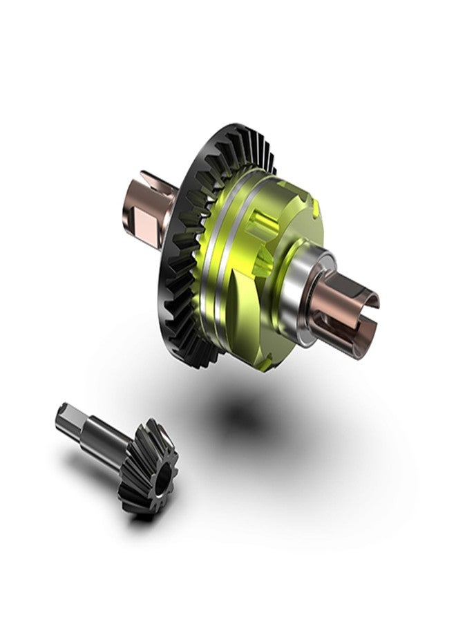 CROBOLL R11140 Upgraded Aluminum Differential with 34T CNC Gear & S2 Alloy Steel Cup and 11T CNC Input Gear for RC Car, Spare Parts RC Truck for RZ001 and XTS-F10